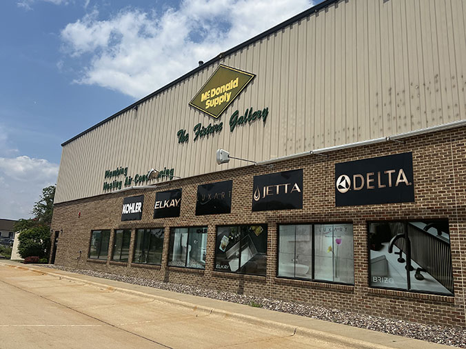 McDonald Supply Fixture Gallery Waterloo Iowa building exterior